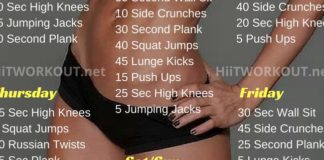 4 Week Workout Plan For Weight Loss Female