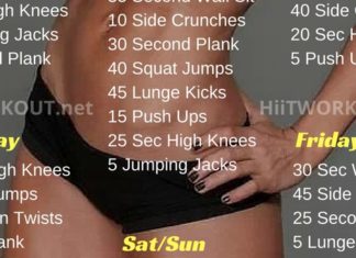4 Week Workout Plan For Weight Loss Female
