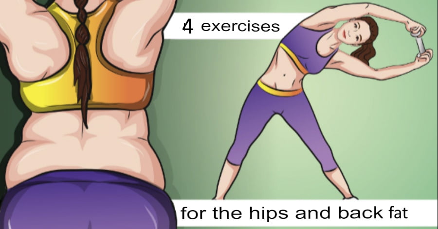 4 specific exercises to lose back fat in a few days