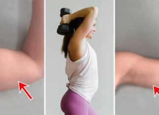 Flabby arms 5 move to do at home every day to slim and tone them