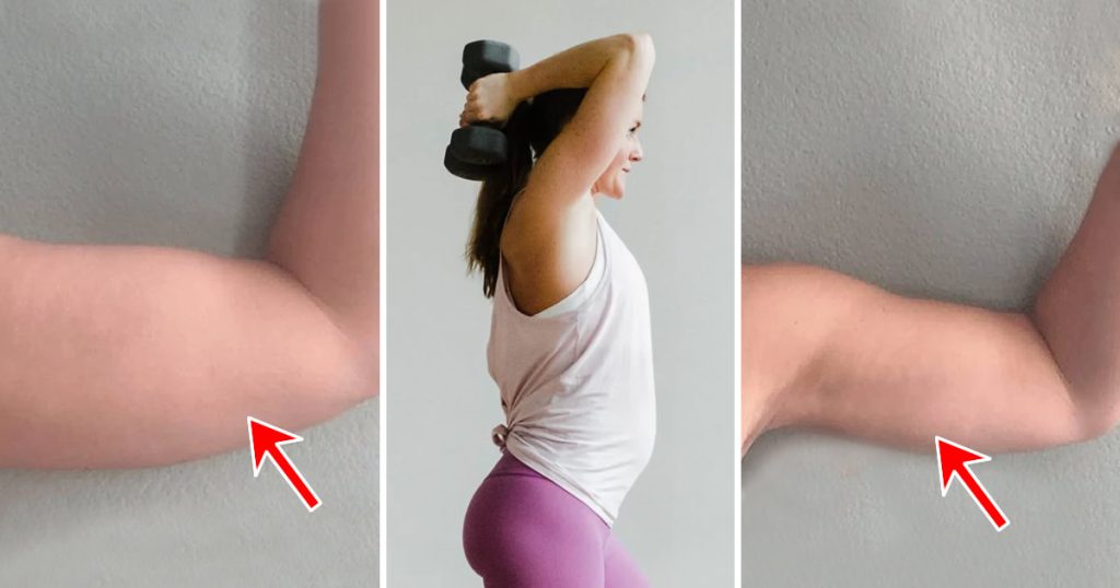 Flabby arms 5 move to do at home every day to slim and tone them