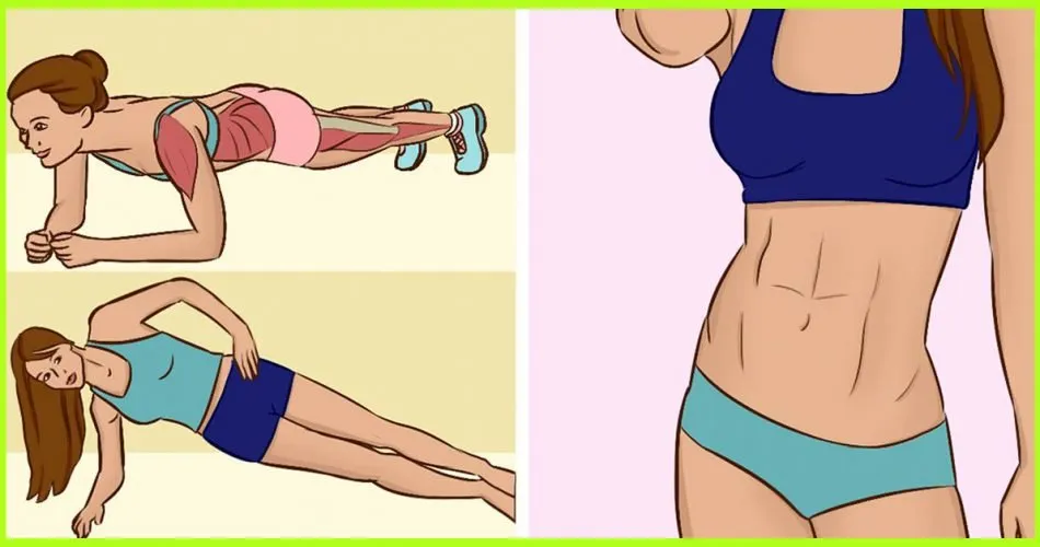 Plank Exercise for Toning Waist, Legs, and Butt